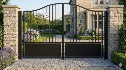 Portail coulissant acier fer - portail,
