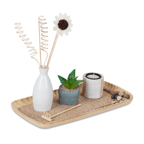 Jardin zen bougeoir bougie