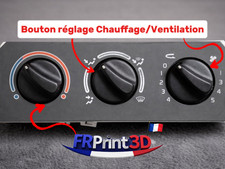 Lot de 3 Boutons Chauffage
