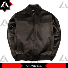 Men’s Pelle Pelle Authentic Classic Corded Real Leather Jacket Black All Sizes