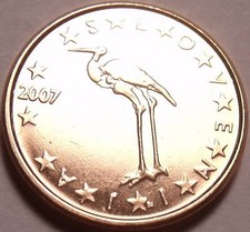 UNC SLOVENIA 2007 1 EURO