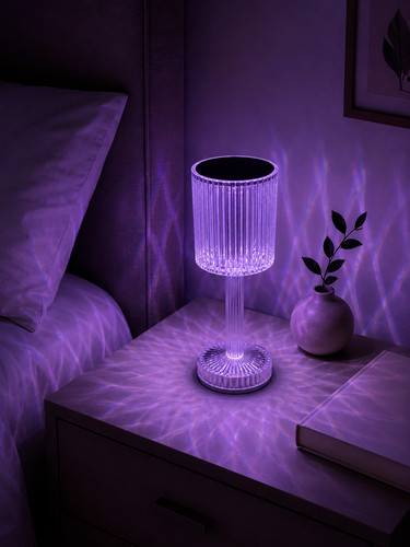 Lampe effet cristal led - cristal,