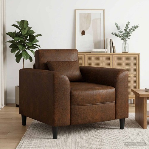 Fauteuil simili daim moderne - simili,