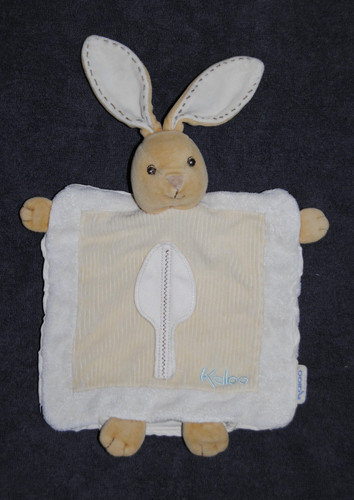 Doudou plat lapin blanc - 🍀doudou,