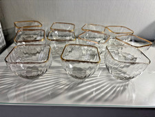 Superbe coupelle rince doigt bordure doré cristal Daum plusieurs disponible