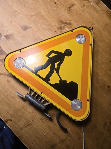 Panneau chantier lumineux - panneau,