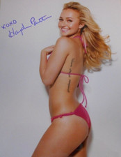 HAYDEN PANETIERE XOXO * PRETTY IN PINK BIKINI * SIGNED 8 X 10' 