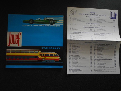 Jouef catalogue 1966 tarif - jouef,