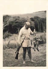 OLD PHOTOGRAPH COLLECTION HUNTER HUNTER AND HIS RIFLE HARES