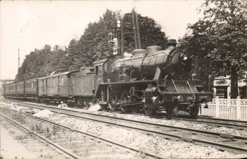 Train vapeur gare de - à,