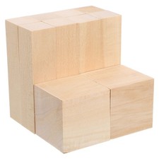  Lot de 10 blocs de sculpture en tilleul pour bricolage, blocs en bois brut pour