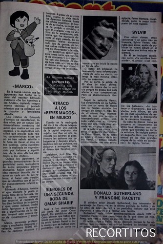 Clippings 245 sylvie vartan - 245,