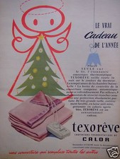 ADVERTISEMENT CALOR TEXORÊVE THERMOSTATIC BLANKET THE REAL GIFT OF THE YEAR