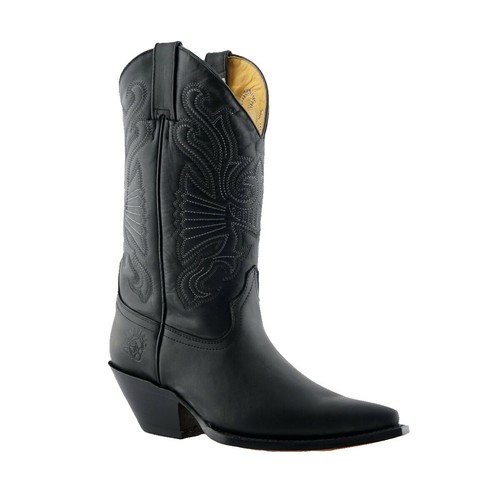 Bottes western cowboy cuir - bottes,