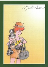 EX-LIBRIS DE JEANNETTE POINTU NUMEROTE ET SIGNE PAR WASTERLAIN NEUF 