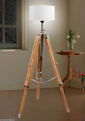 Lampadaire ancien bois - en,
