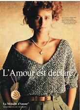ADVERTISING 1979 LA MEDAILLE D'AMOUR JEWEL