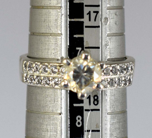 Bague solitaire ronde - bague,