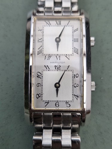 Montre hamilton tank dual time - hamilton,