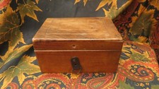 antique 19th century walnut wood light wood net box box
