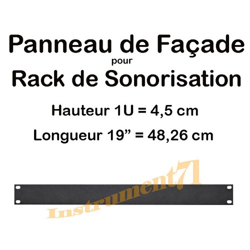 Panneau façade 19 pouces - 1,