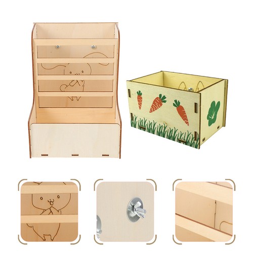 Small animals wooden hay - wooden,