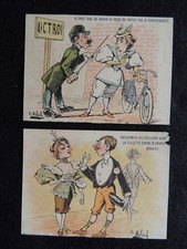 2 Chromos cycling theme by Moloch grant smuggling Lotz & cie. 