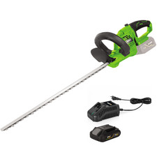 Taille Haies à batterie 20V Lame 51CM + Batterie lithium 3.0AH + Chargeur Rapide
