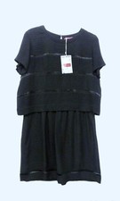 NEUVE av etiquette, Robe Comptoir des Cotonniers en SOIE noire, T 40