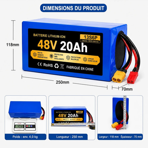 Batterie vélo électrique 48v - vélo,