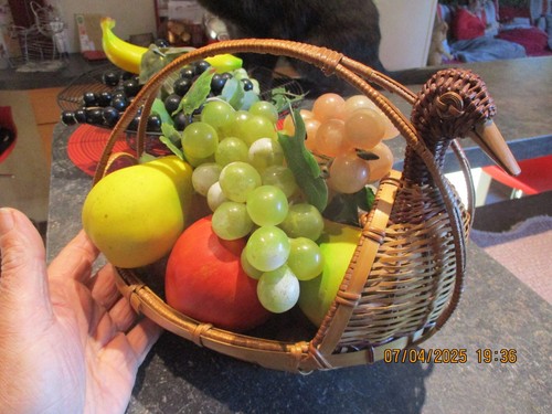 Canard panier fruits oeufs - canard,