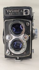 Yashica Mat 124 avec cellule cds 3,5/80mm en 6x6cm avec étui et notice