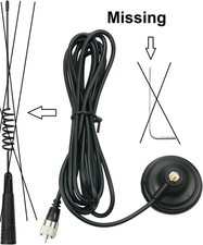 Mag-1345 Magnet Base with 4 Meters Feeder Cable 27MHz High Gain PL259 Connector