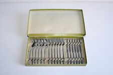 Antique housewife for doll dinette, cutlery alu fouchete knife...