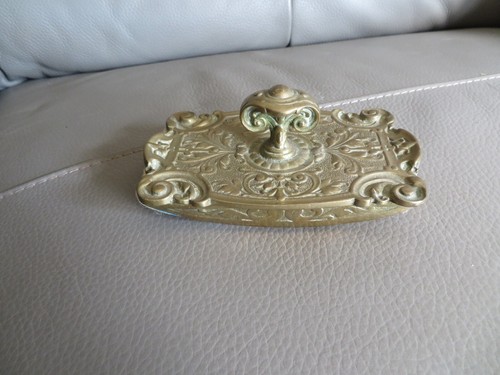 Ancien tampon buvard bronze - ancien, en