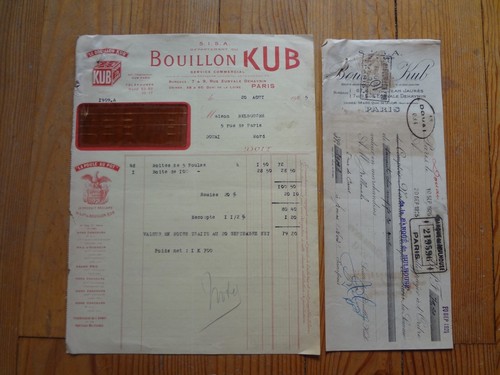 Lettre pli facture bouillon - lettre,