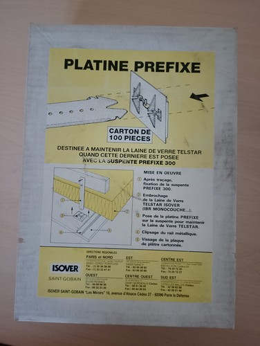 Platine prefixe pour - , suspente