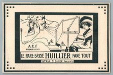 1910's OILIER BREEZE WALL PARE TOUT PARIS 16th OLD AUTOMOBILE ADVERTISEMENT