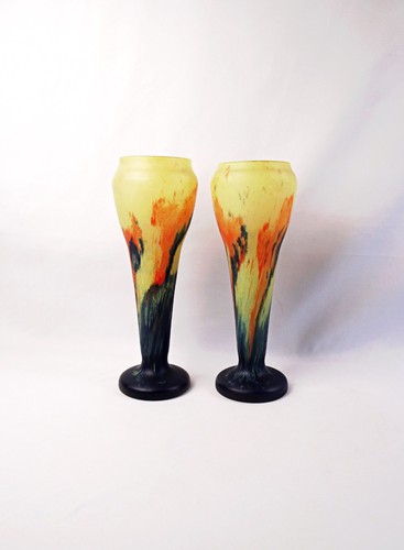 Paire vases art - de,