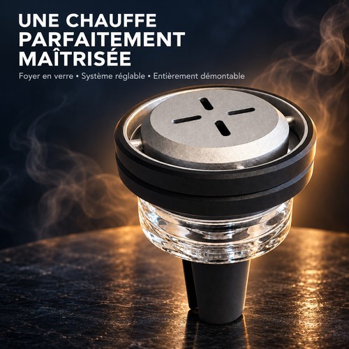 Tête chicha sultan - chicha, verre