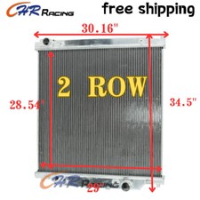 2 Row Alu Radiator For 2003-2007 Ford F250 F350 F450 Super Duty 6.0L V8 Diesel