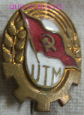 IP1129 - UTM Working Youth Union Badge - COMMUNISM ROMANIA