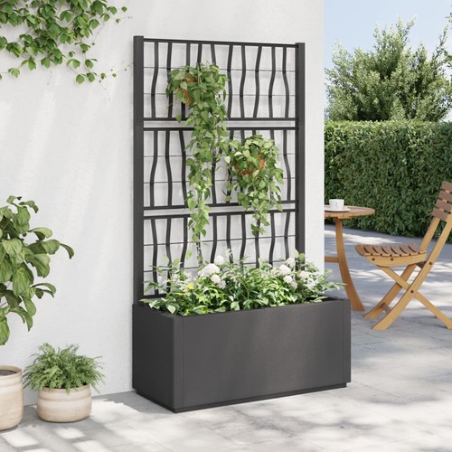 Bac fleurs avec treillis pp - bac,