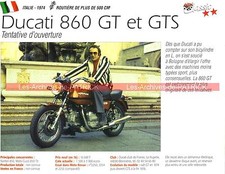 DUCATI GT 860 et GTS 1974 (