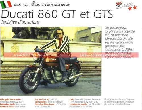 Ducati 860 gts - 1974, (