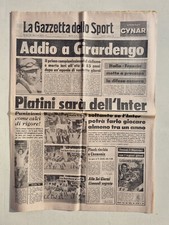 Gazzetta Dello Sport 10 Février 1978 Mort Constante Girardengo - Platini Inter