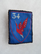 CJF Grouping Fabric Badge 34 Vichy WW2