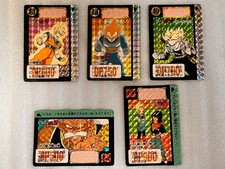 Jeu de cartes Dragon Ball Carddass 10th Series Kira 1992 utilisé 5 pièces