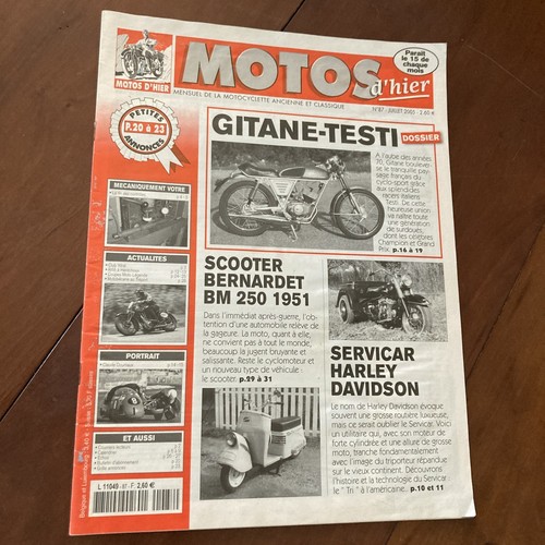 Revue moto hier 87 - moto, d'hier