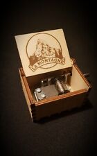 Boîte à musique en bois Jean Ferrat La Montagne - Personnalisable